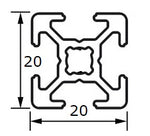 Design-Profil Rahmen Nut 6B 20x20mm - lientec-led